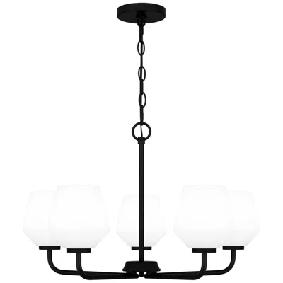 Quoizel Nielson 5-light Matte Black Chandelier