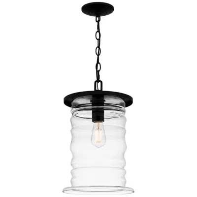 Quoizel Noland 1-light Matte Black Mini Pendant Light