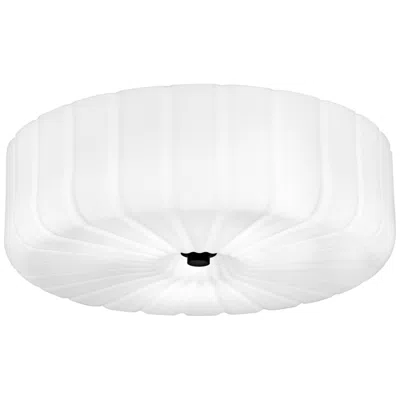 Quoizel Oberman 3-light Matte Black Flush Mount