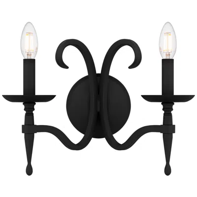 Quoizel Octavia 11 1/4" High Earth Black 2-light Wall Sconce