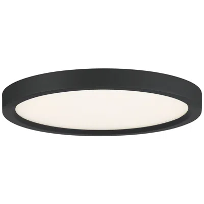Quoizel Outskirts 11" Wide Earth Black Modern Disc Led Ceiling Light