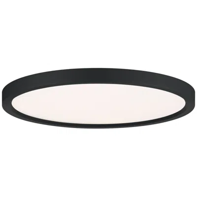 Quoizel Outskirts 15" Wide Earth Black Led Ceiling Light