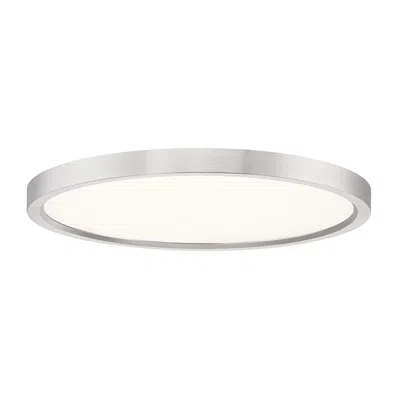 Quoizel Outskirts 15"w Brushed Nickel Led Ceiling Light