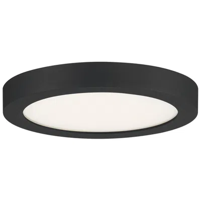 Quoizel Outskirts 7 1/2" Wide Earth Black Round Led Ceiling Light