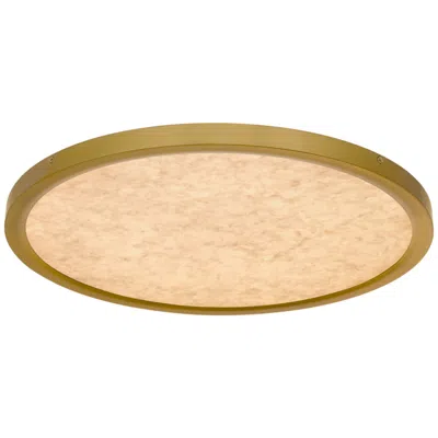 Quoizel Outskirts Integrated Led Brushed Gold Flush Mount With Cct Switch