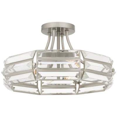 Quoizel Padilla 17"w Brushed Nickel 4-light Ceiling Light