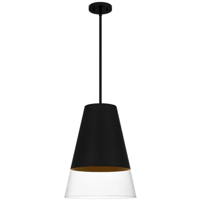 Quoizel Peregrine 1-light Brushed Black Mini Pendant