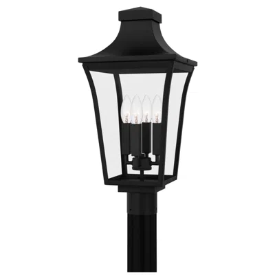 Quoizel Quentin 21 1/2" High Earth Black 4-light Outdoor Post Light In Multi
