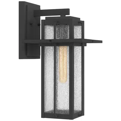 Quoizel Randall 16 1/2" High Mottled Black Outdoor Wall Light