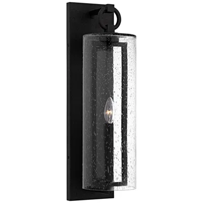 Quoizel Redan 1-light Stone Black Outdoor Wall Lantern