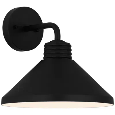 Quoizel Rencher 10 1/2" High Matte Black Outdoor Wall Light