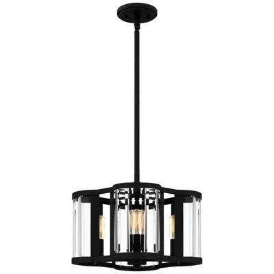 Quoizel Renee 4-light Matte Black Pendant
