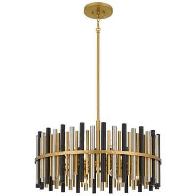Quoizel Richards 12-light Brushed Gold Pendant Light
