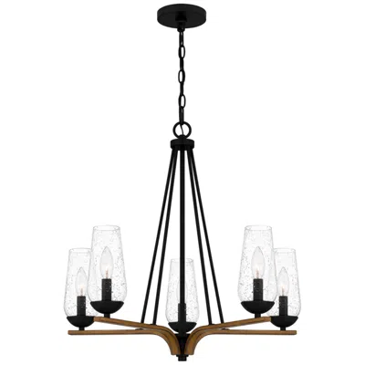 Quoizel Rochester 5-light Matte Black Chandelier