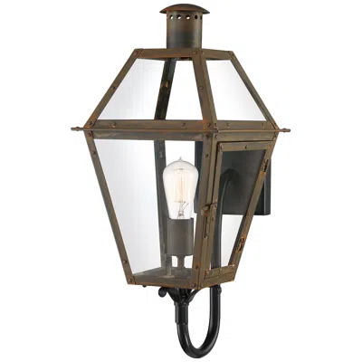 Quoizel Rue De Royal 20 1/2"h Industrial Bronze Outdoor Wall Light