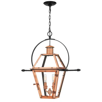 Quoizel Rue De Royal 23 1/2"h Copper Outdoor Hanging Lantern