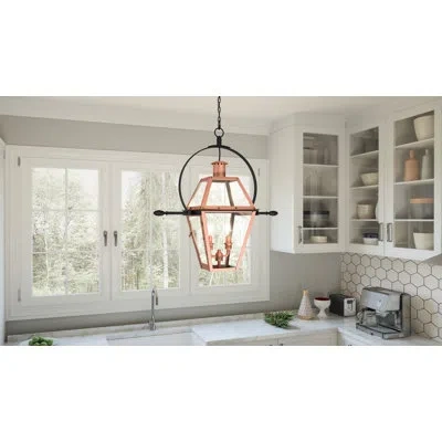 Quoizel Rue De Royal 2-light Aged Copper Pendant