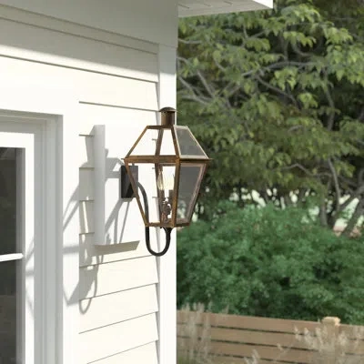 Quoizel Rue De Royal 2-light Outdoor Wall Lantern In Powder Coated Finish