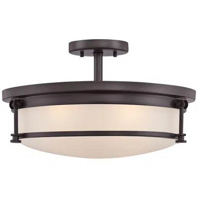 Quoizel Sailor 16" Wide Western Bronze 4-light Ceiling Light