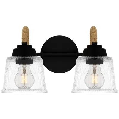 Quoizel Seabreeze 2-light Matte Black Bath Light