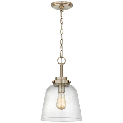 Quoizel Seaton 9.5-in W Gold Mini Pendant