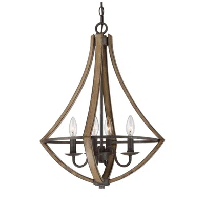 Quoizel Shire 18 Inch 4 Light Mini Chandelier
