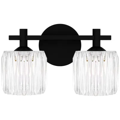 Quoizel Spade 2-light Matte Black Bath Light