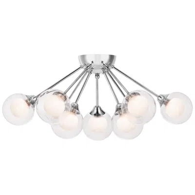 Quoizel Spellbound 9-light Polished Chrome Semi-flush Mount Light