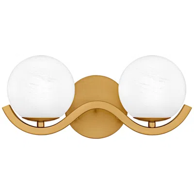 Quoizel Spherical 2-light Aged Brass Bath Light