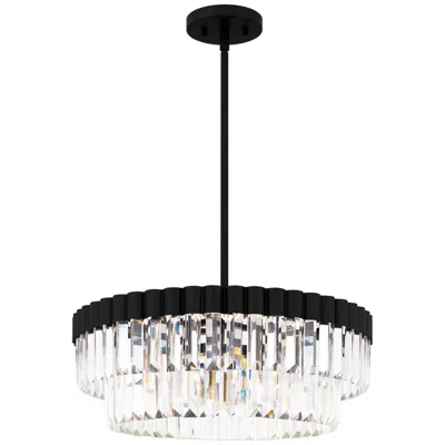 Quoizel Starlight 4-light Matte Black Pendant Light