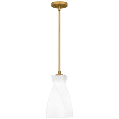 Quoizel Stetson 1-light Brushed Gold Mini Pendant