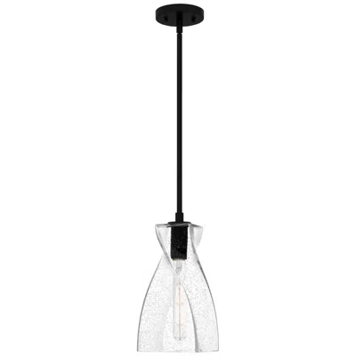 Quoizel Stetson 1-light Matte Black Mini Pendant