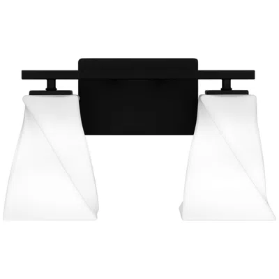 Quoizel Stetson 2-light Matte Black Bath Light