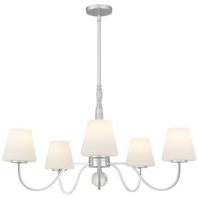 Quoizel Stone 5-light Polished Chrome Chandelier