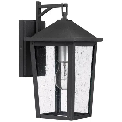 Quoizel Stoneleigh 13 1/4" High Mottled Black Outdoor Wall Light