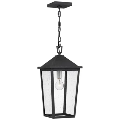 Quoizel Stoneleigh 18 3/4"h Mottled Black Outdoor Mini-pendant Light