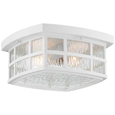Quoizel Stonington 12" Wide Fresco Outdoor Ceiling Light