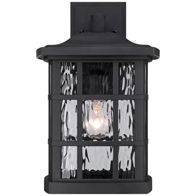 Quoizel Stonington 15 1/2" High Matte Black Outdoor Wall Light