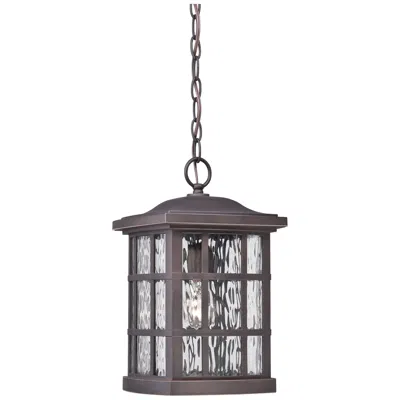 Quoizel Stonington 15" High Bronze Outdoor Hanging Light