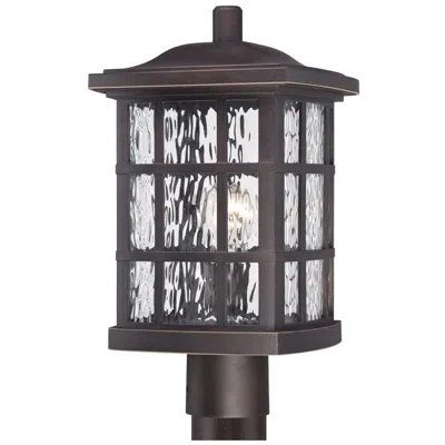 Quoizel Stonington 16 1/2" High Bronze Outdoor Post Light