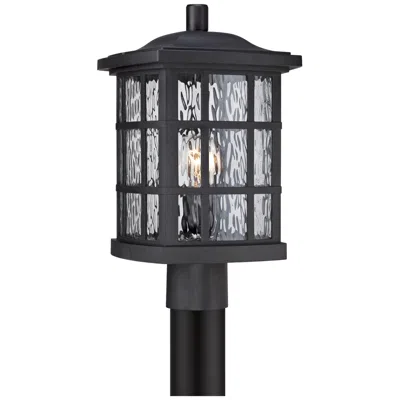 Quoizel Stonington 16 1/2" Matte Black Outdoor Post Light