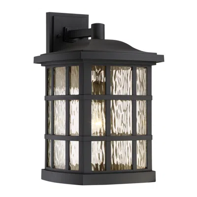 Quoizel Stonington 17" High Matte Black Outdoor Wall Light