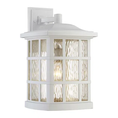 Quoizel Stonington 17" High White Lustre Outdoor Wall Light