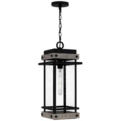 Quoizel Strader 1-light Matte Black Mini Pendant Light