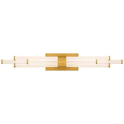 Quoizel Talbott 32" Wide Brushed Gold Led Bath Light