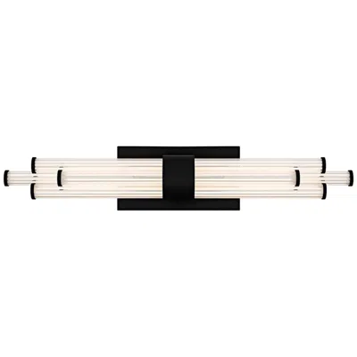 Quoizel Talbott Integrated Led Matte Black Bath Light With Cct Switch