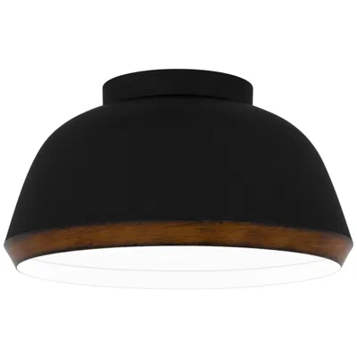 Quoizel Tamara 3-light Matte Black Flush Mount Light