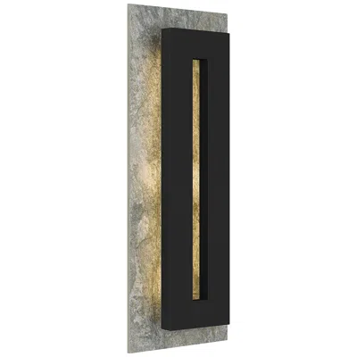 Quoizel Tate 22" High Earth Black Led Outdoor Wall Light