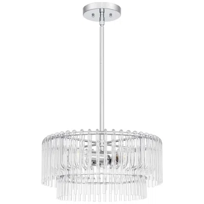Quoizel Tayshia 3-light Polished Chrome Pendant Light