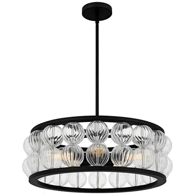 Quoizel Terrarock 5-light Matte Black Pendant